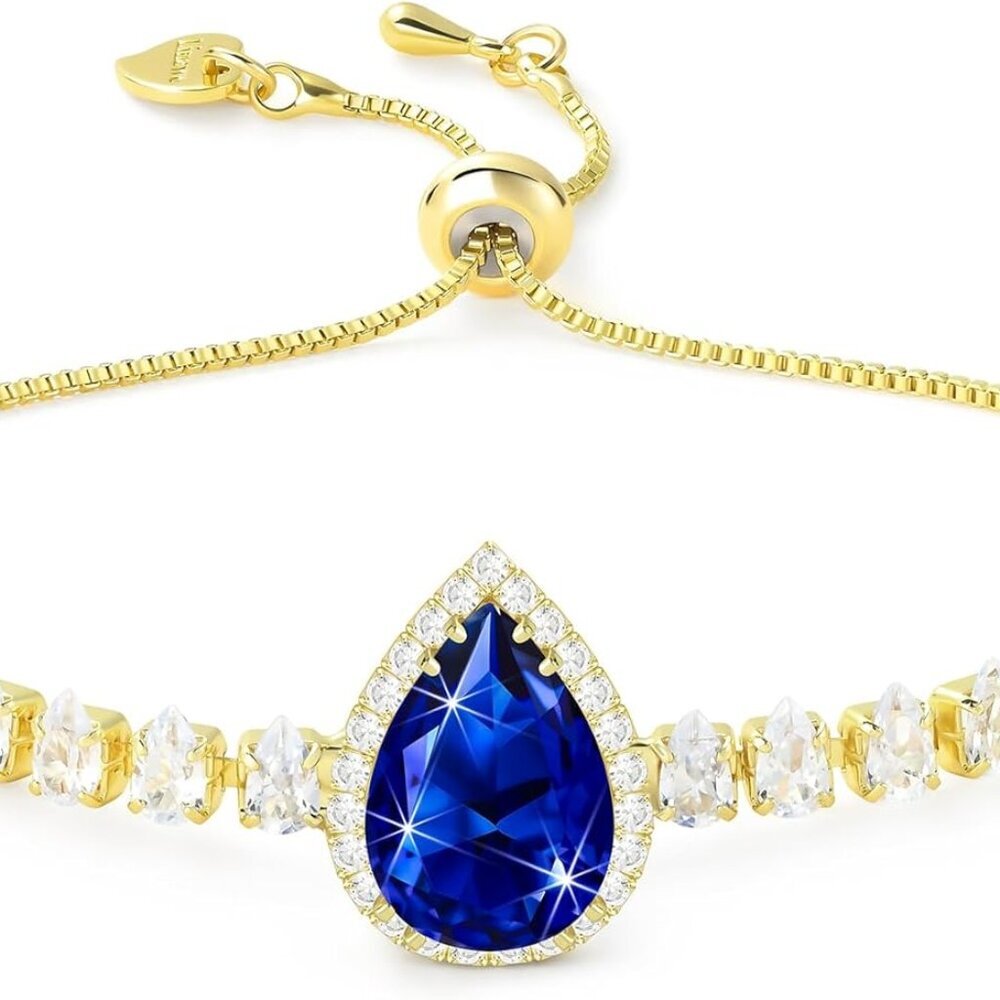 Crystal Imitation Diamond Rhinestone Charm Bracelets for Women, Gold/Silver/Rose